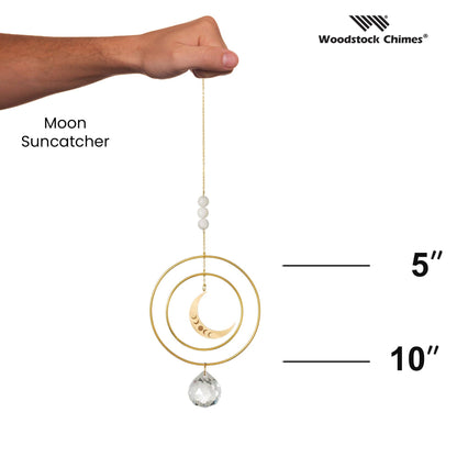 Woodstock Crescent Moon Stone Suncatcher