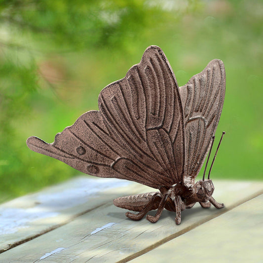 Sitting Butterfly Garden Sculpture