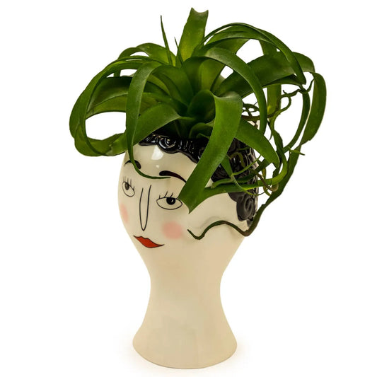 Ceramic DoodleWomans Face Vase