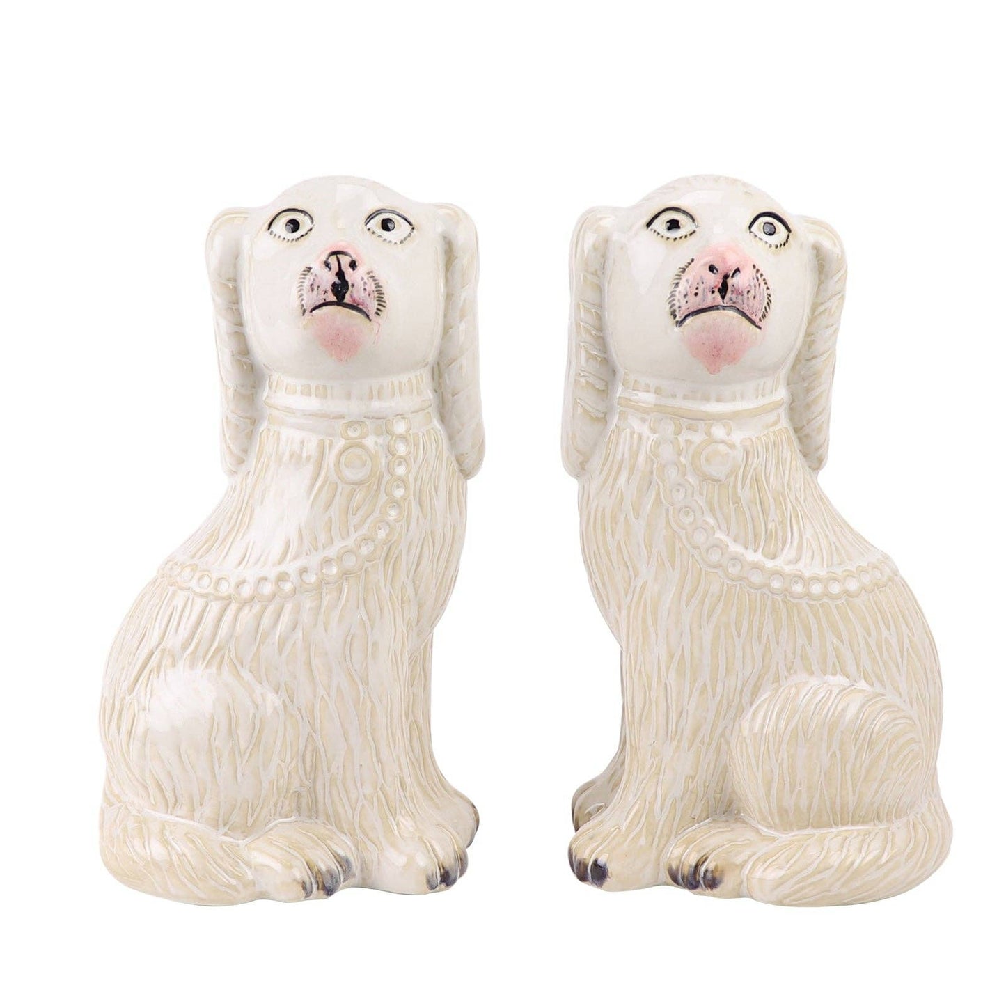White Ceramic Foo Dog Statue