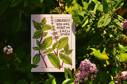 Congrats! You Are Mint For Each Other Card