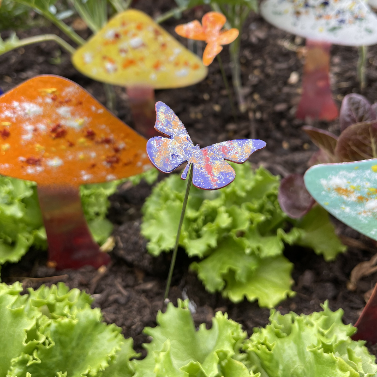Copper Enamel Butterfly