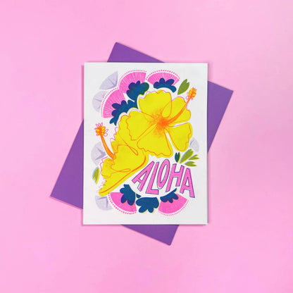 Aloha Hawaii Greeting Card