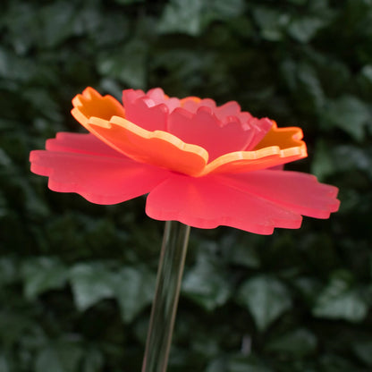 Mother's Day Carnation - Handmade glowing garden stake