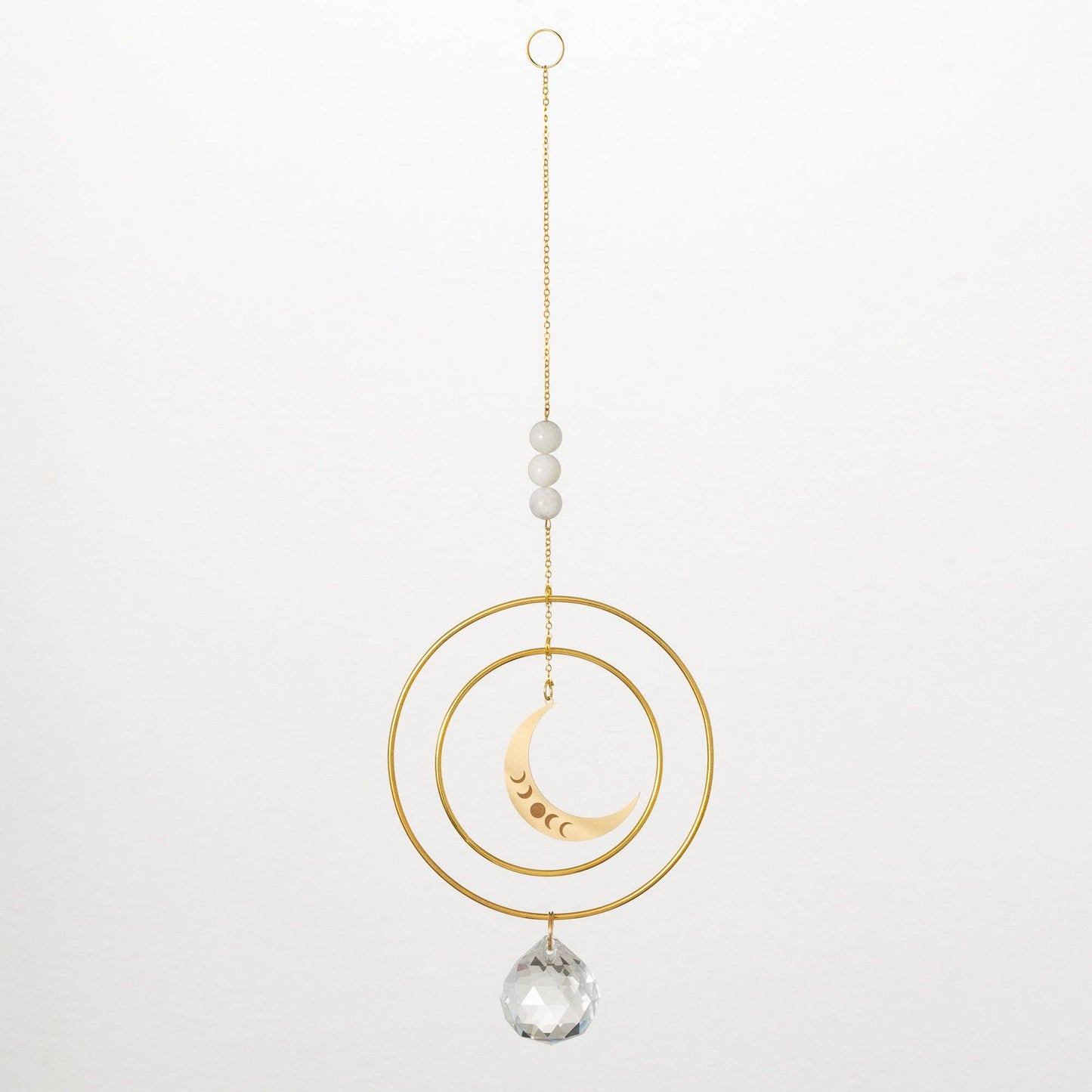 Woodstock Crescent Moon Stone Suncatcher