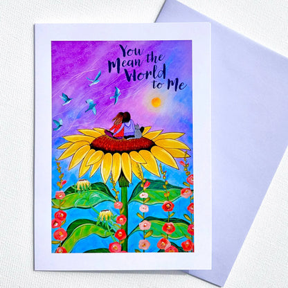 You Mean the World Card (Blank Inside)