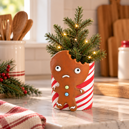 Gingerbread Man Blobhouse Planter