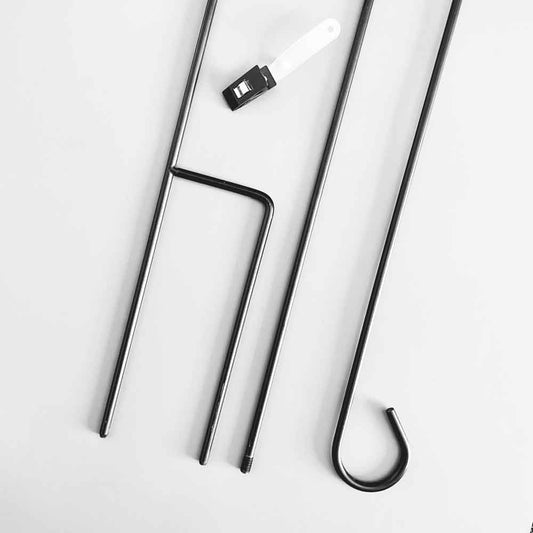 Garden Flag Pole and Cinch Set