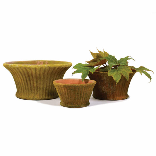Aged Short Striato Planters