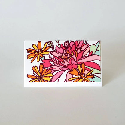 Lotus & Daisy Mini Note Card Set of 8 Gift Tags