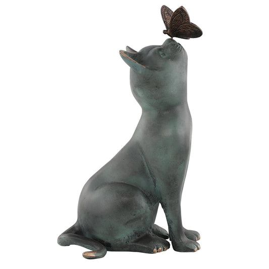 Curious Cat Garden Sculpture