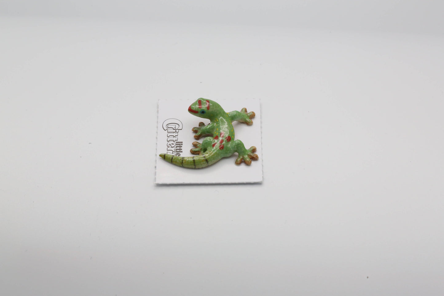 Porcelain Gold Dust Day Gecko Figurine