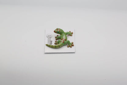 Porcelain Gold Dust Day Gecko Figurine