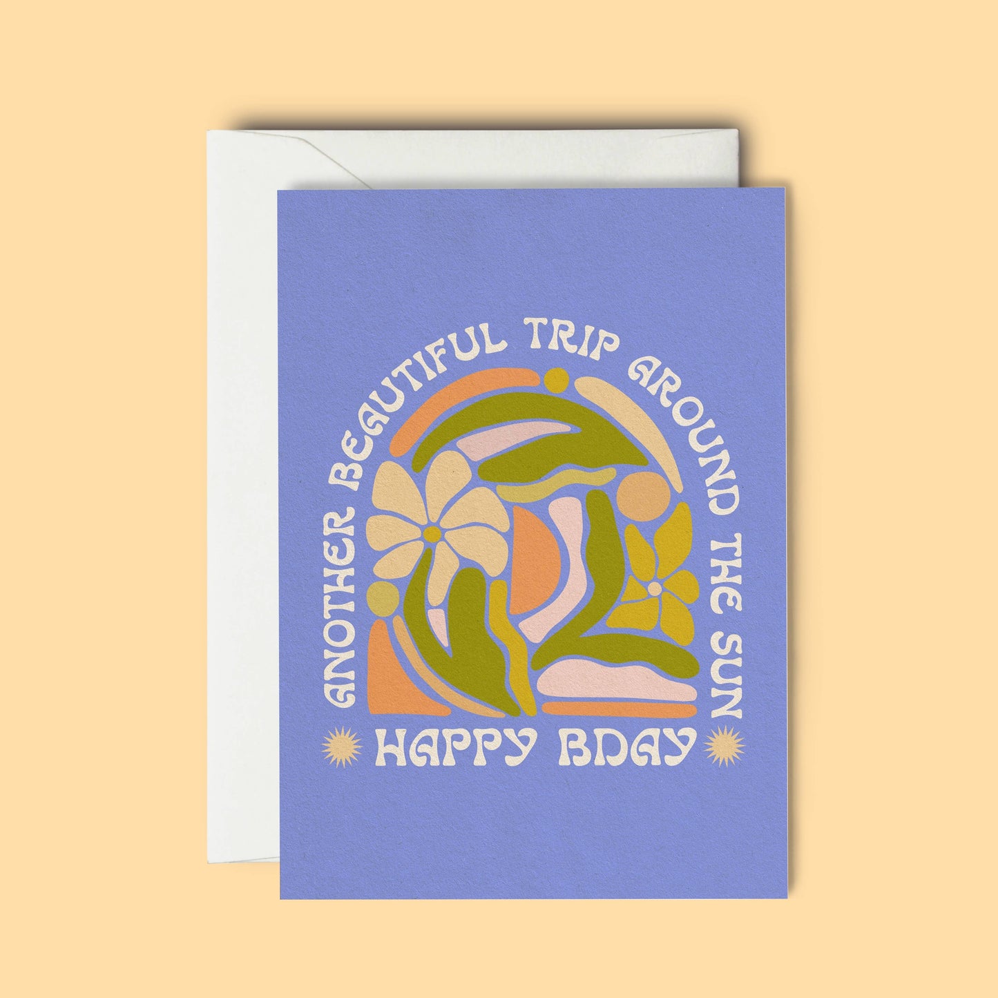 Beautiful Year Around The Sun Birthday Greeting Card