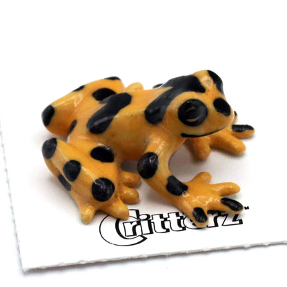 Porcelain Zeteki the Panamanian Golden Frog Figurine