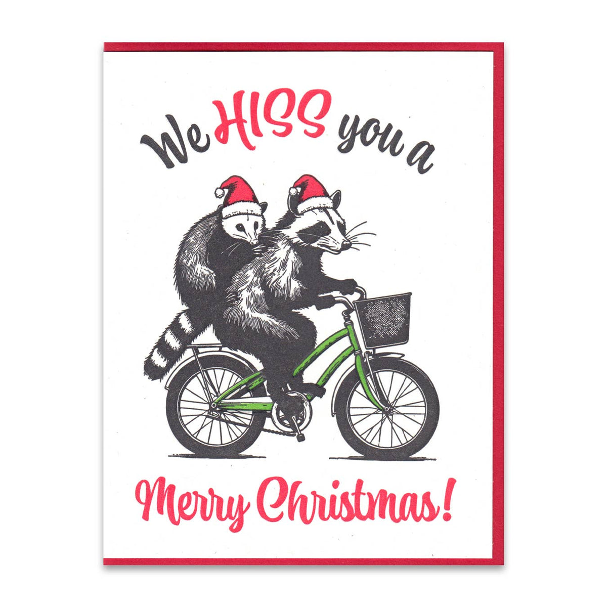 Critter Christmas Letterpress Greeting Card