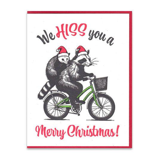 Critter Christmas Letterpress Greeting Card