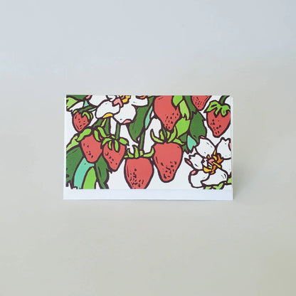 Strawberry & Blueberry Mini Note Card Set of 8 Gift Tags