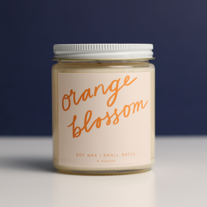 8 oz. Poured Goods Orange Blossom Soy Wax Candle