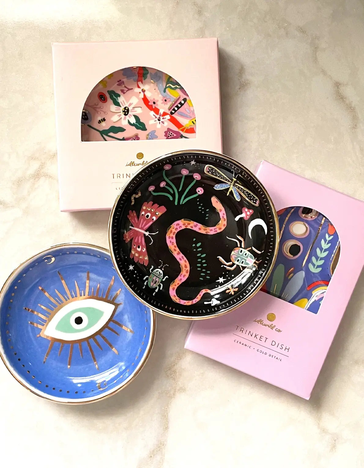 Evil Eye Porcelain Trinket Dish
