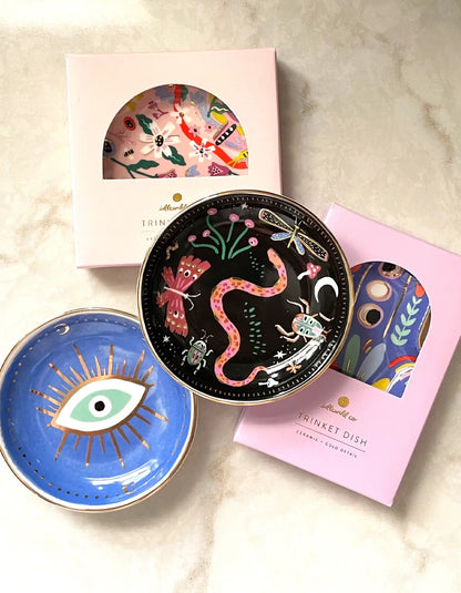 Evil Eye Porcelain Trinket Dish