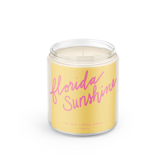 8 oz. Poured Goods Florida Sunshine Soy Wax Candle