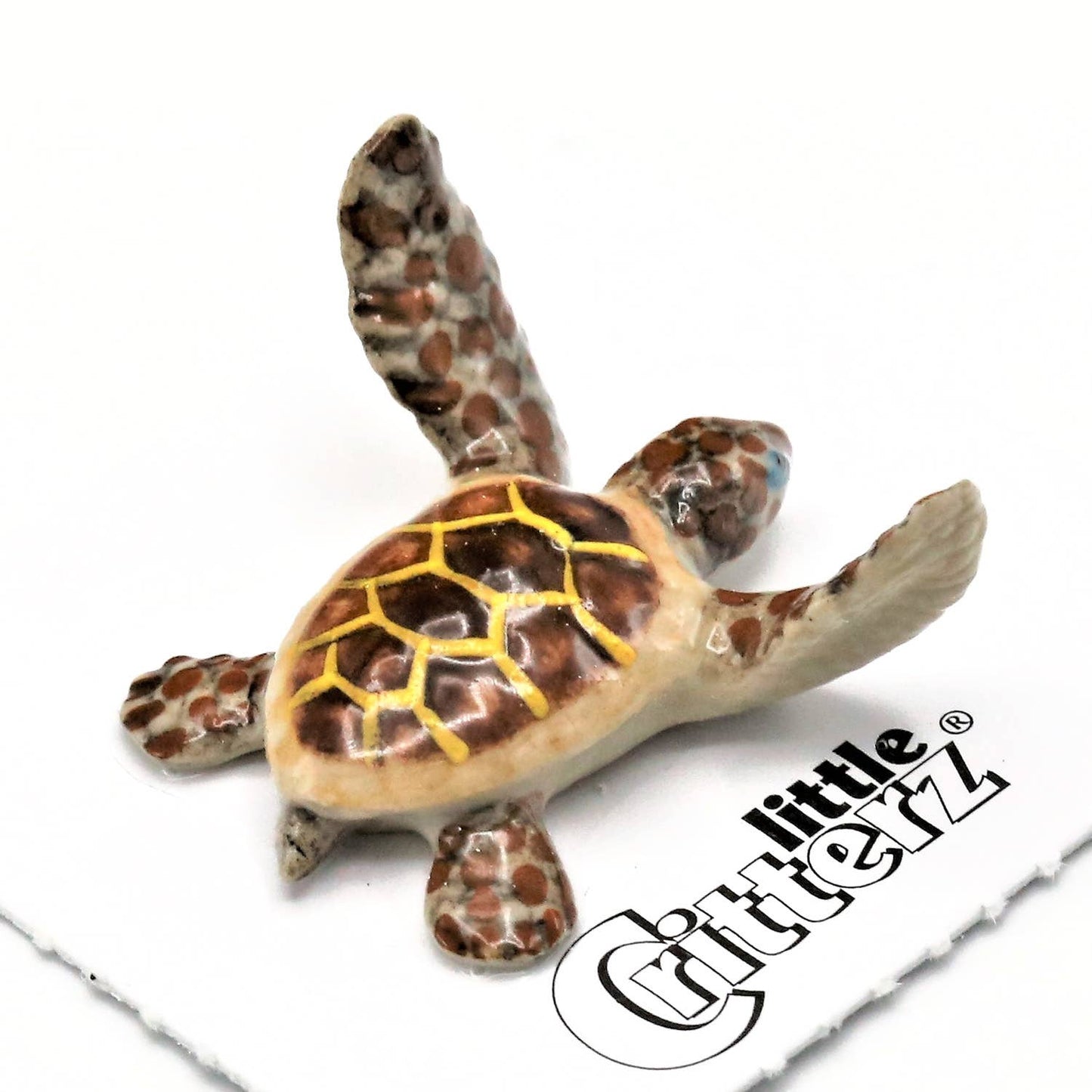 Porcelain Captain the Deep Sea Turtle Figurine
