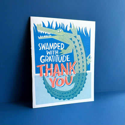 Swamped With Gratitude Thank You Card