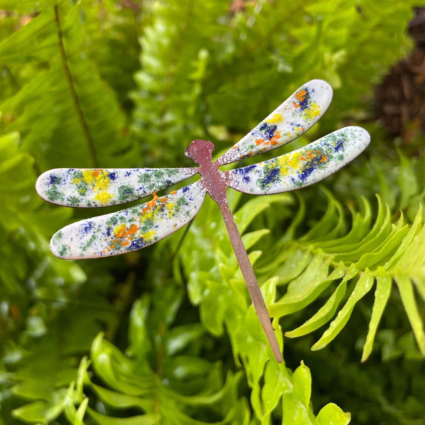 Copper Enamel Dragonfly