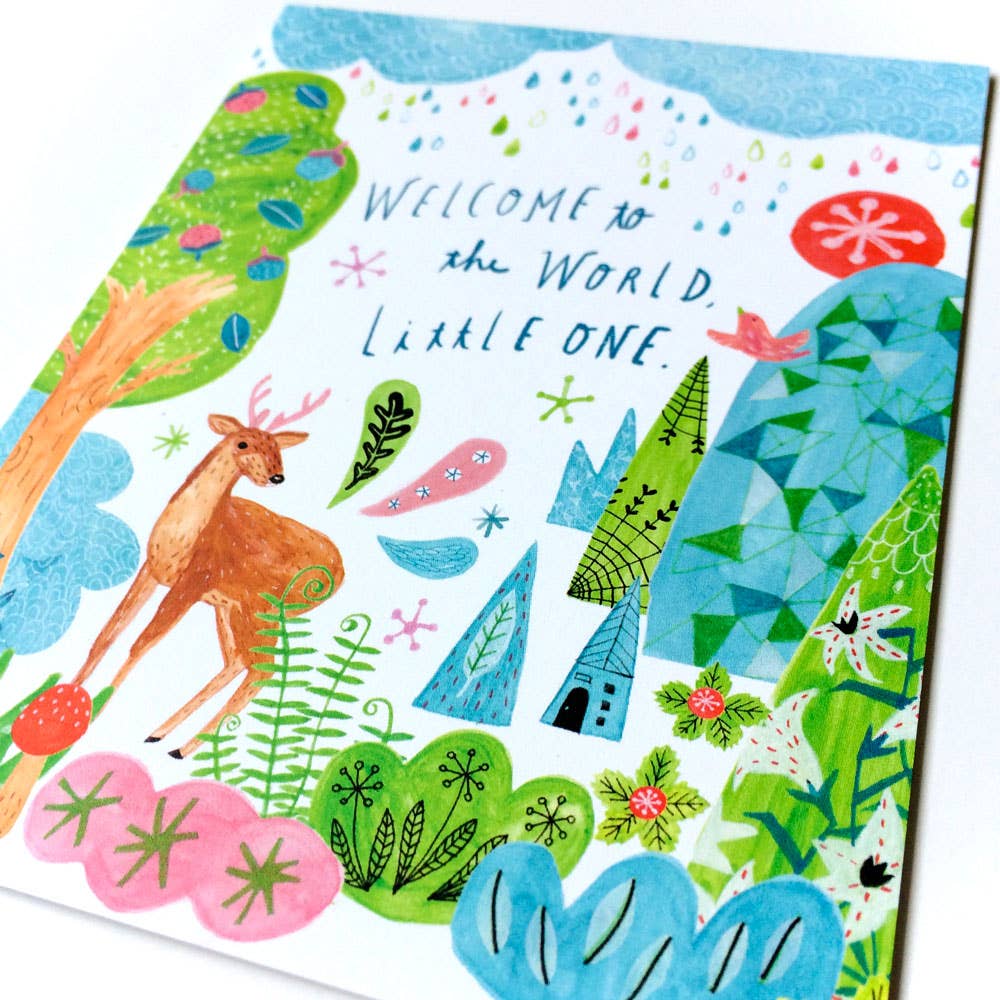 Welcome to the World Little One Greeting Card