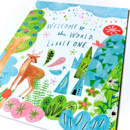 Welcome to the World Little One Greeting Card