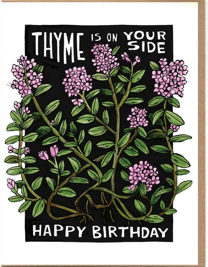 Thyme is on Your Side Happy Birthday Card