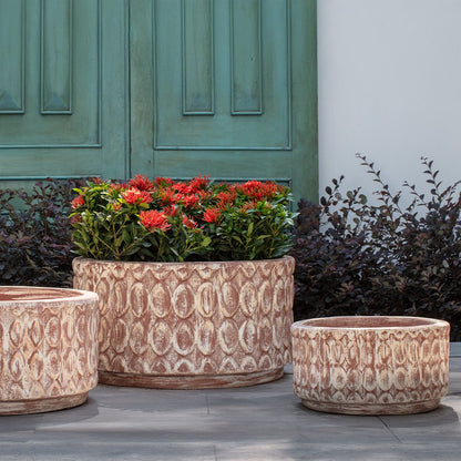 Campania Oriel Low Planter