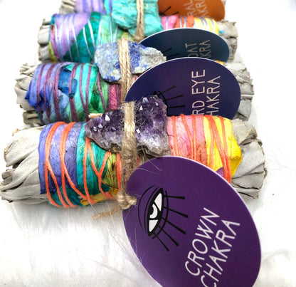 '7 CHAKRAS' Ritual Sage Wands