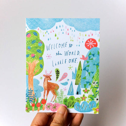 Welcome to the World Little One Greeting Card