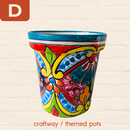 Mexican Talavera Classic Flower Pot