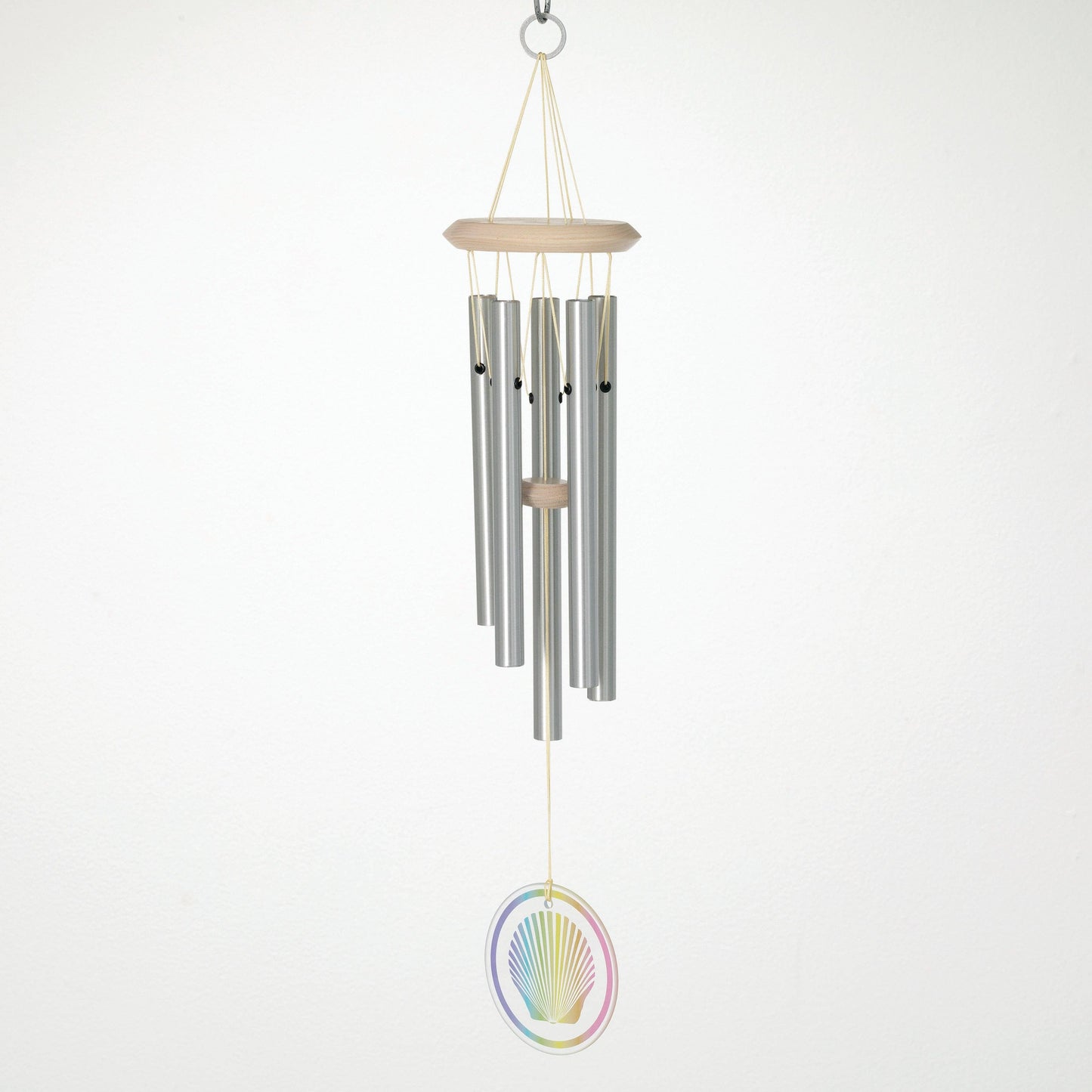 22 in. Woodstock Glass Coastal Sea Shell Chime