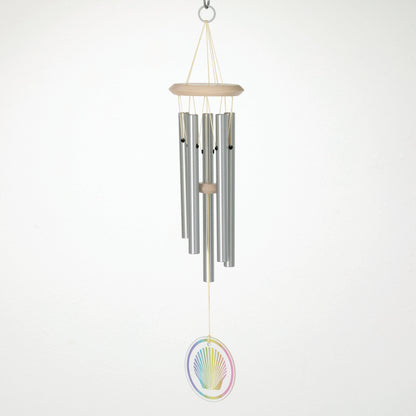 22 in. Woodstock Glass Coastal Sea Shell Chime
