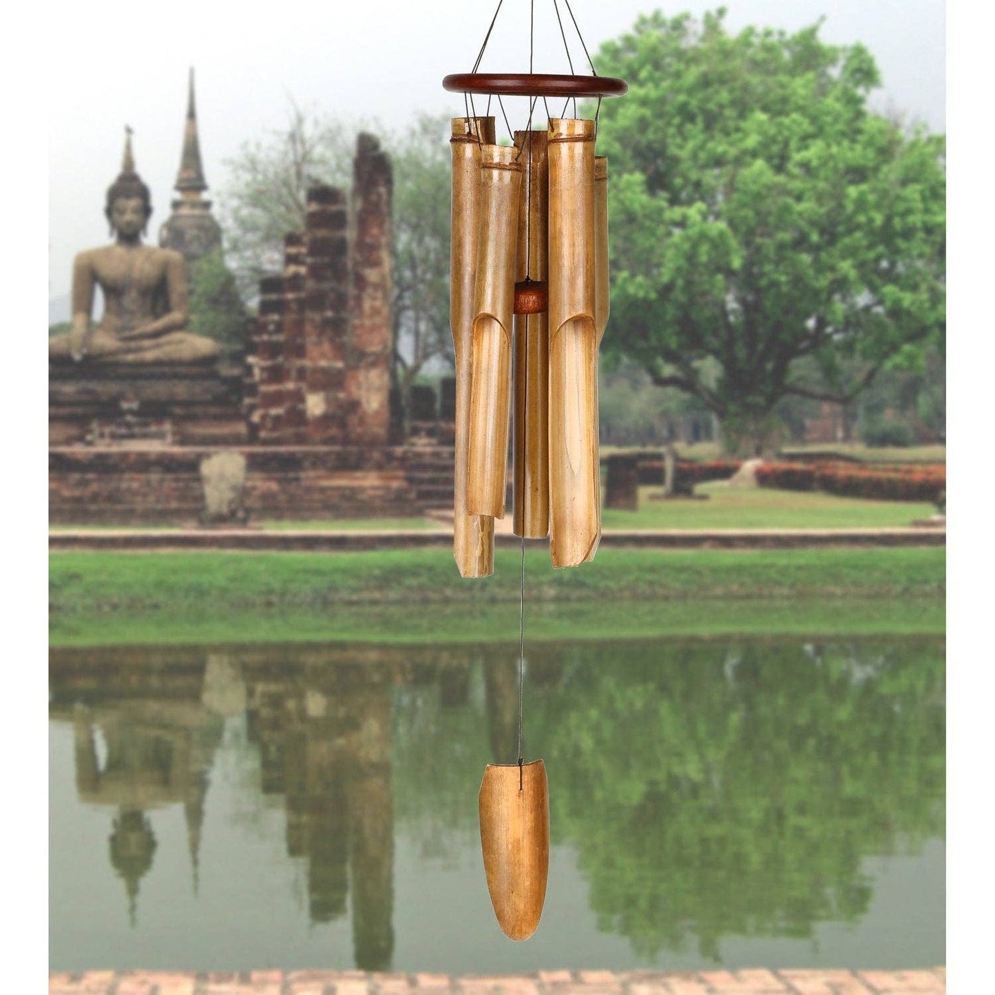 34 in. Woodstock Ring Bamboo Chime