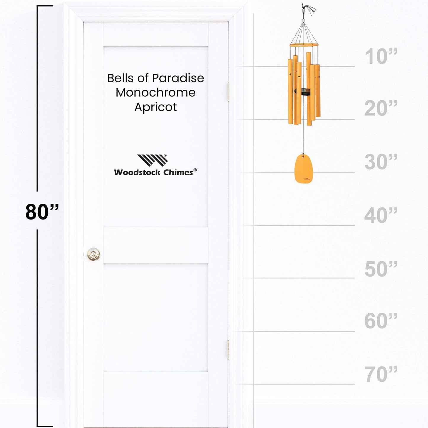 32 in. Woodstock Monochrome Bells of Paradise™ Chime