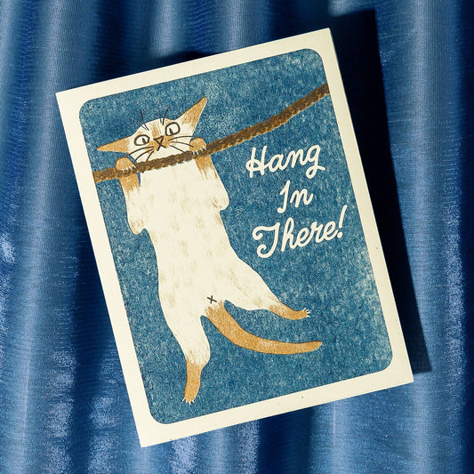 Hang In There! Cat Greeting Card