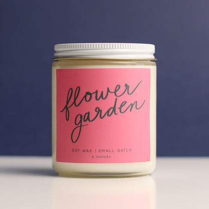 8 oz. Poured Goods Flower Garden Soy Wax Candle