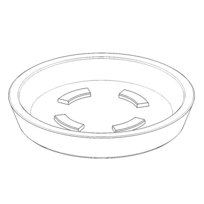 Campania Glazed Round Saucer