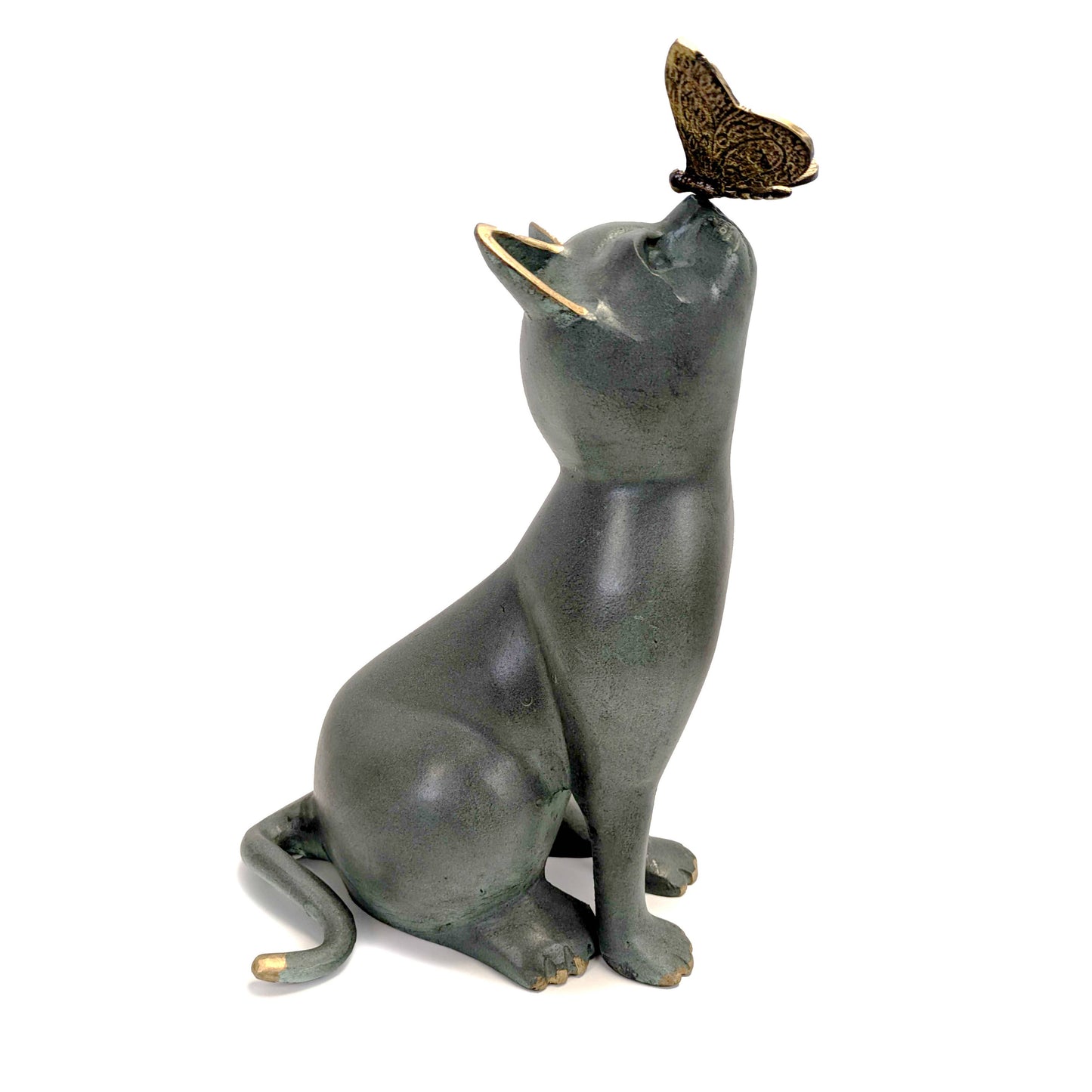 Curious Cat Garden Sculpture