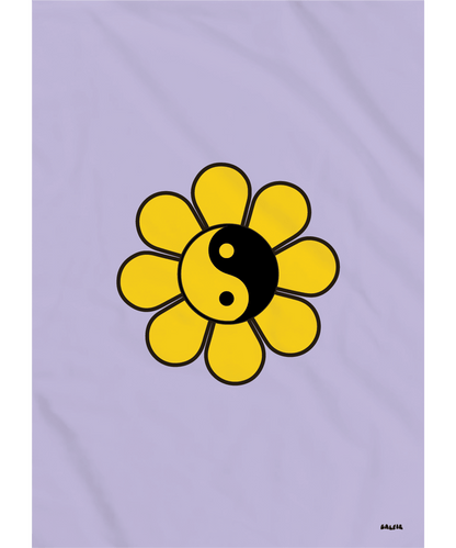 Yin Yang Daisy Garden Flag
