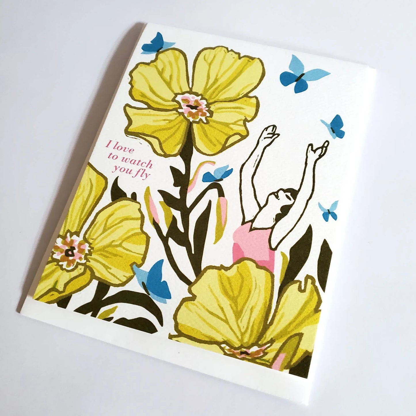 I Love to Watch You Fly Graduation Congratulations Card