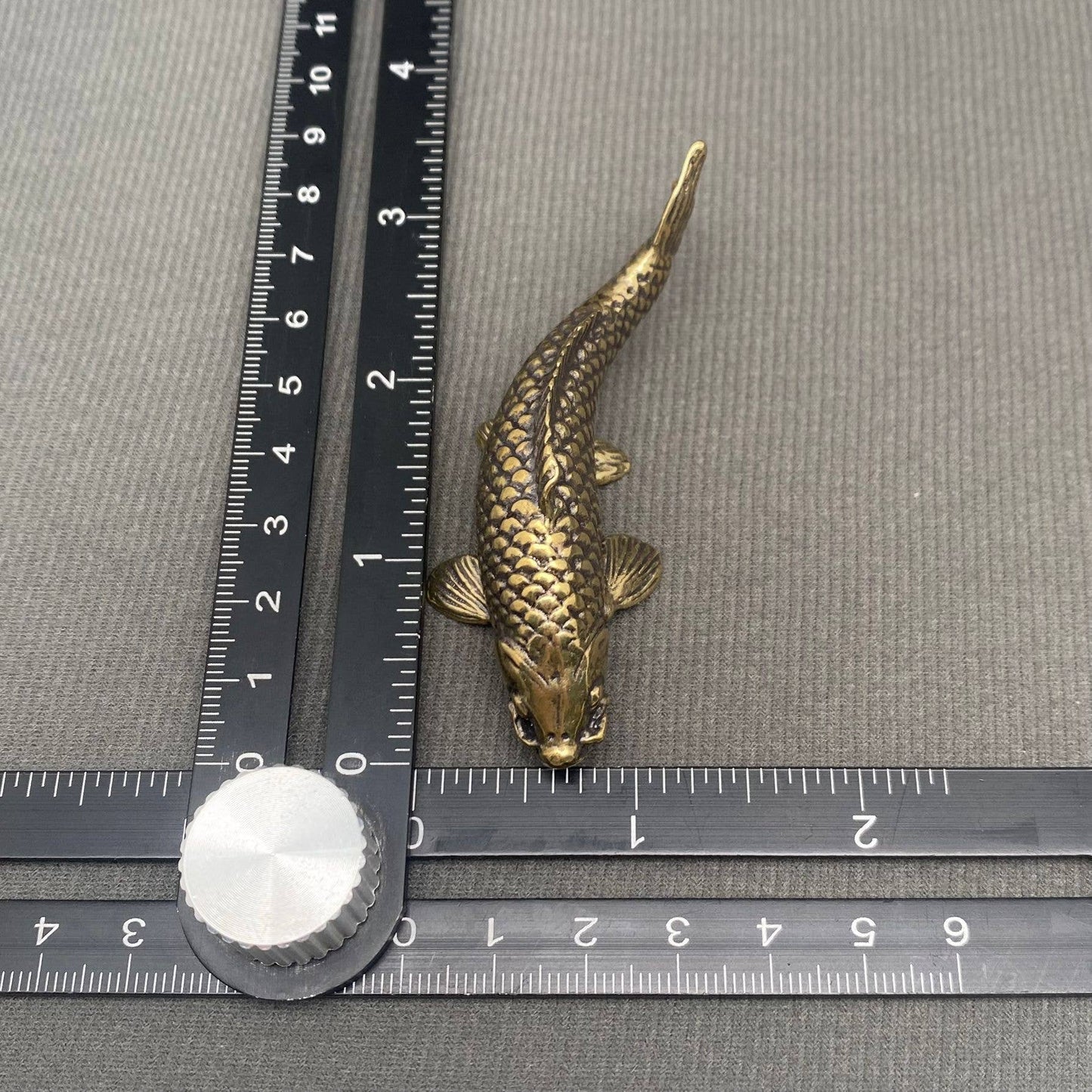 Brass Carp Fish Crafts Desktop Ornaments Decoration