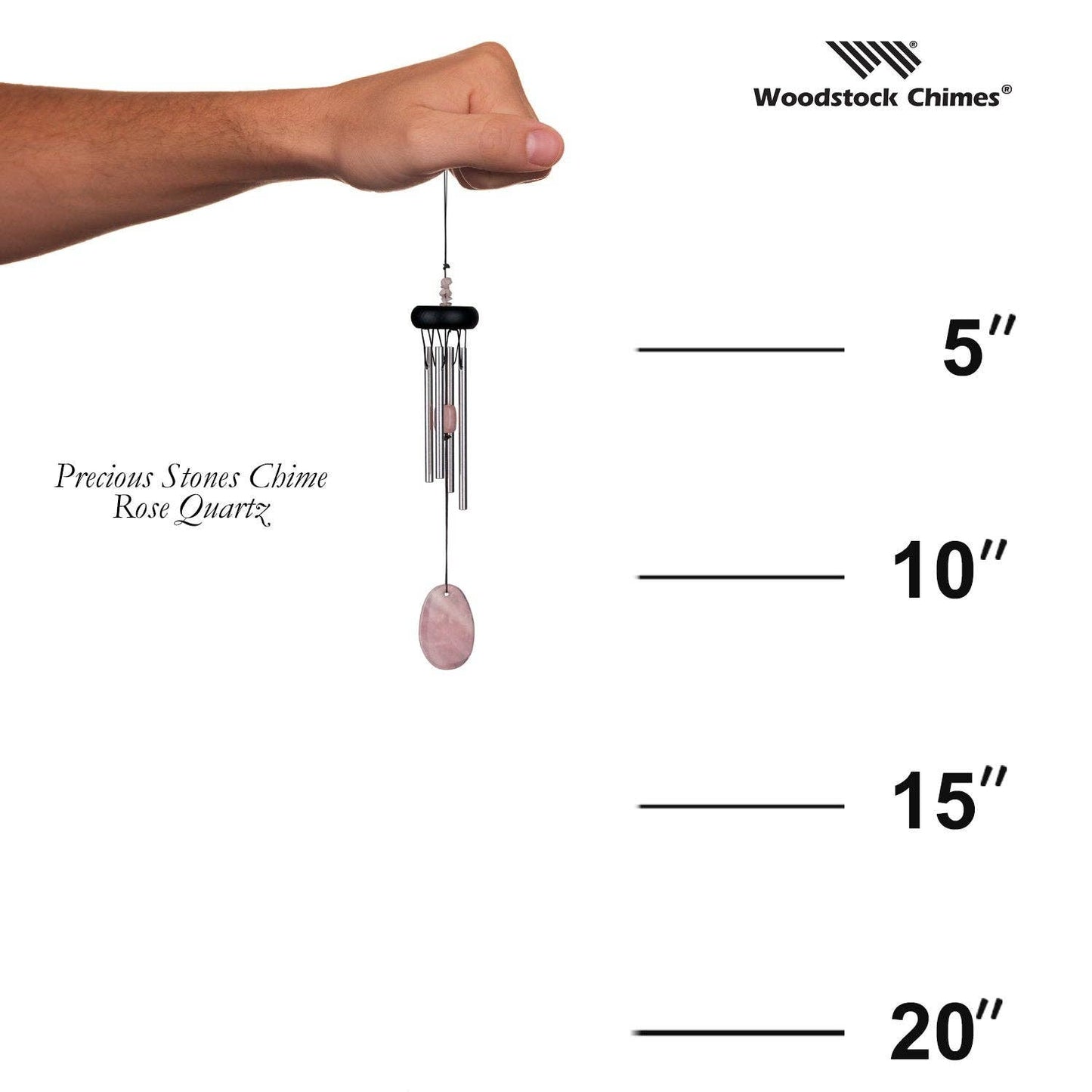 12 in. Woodstock Precious Stones Chime