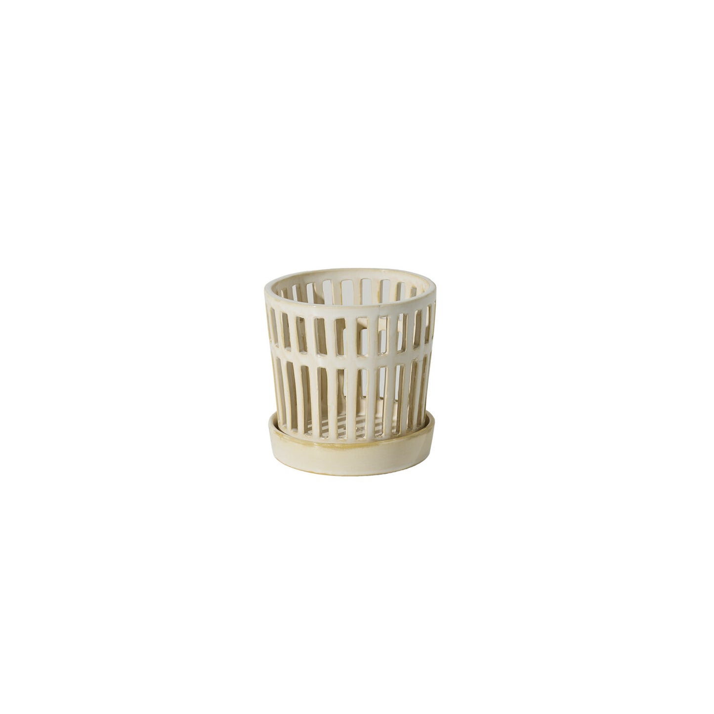 Airy Orchid Pot with Saucer