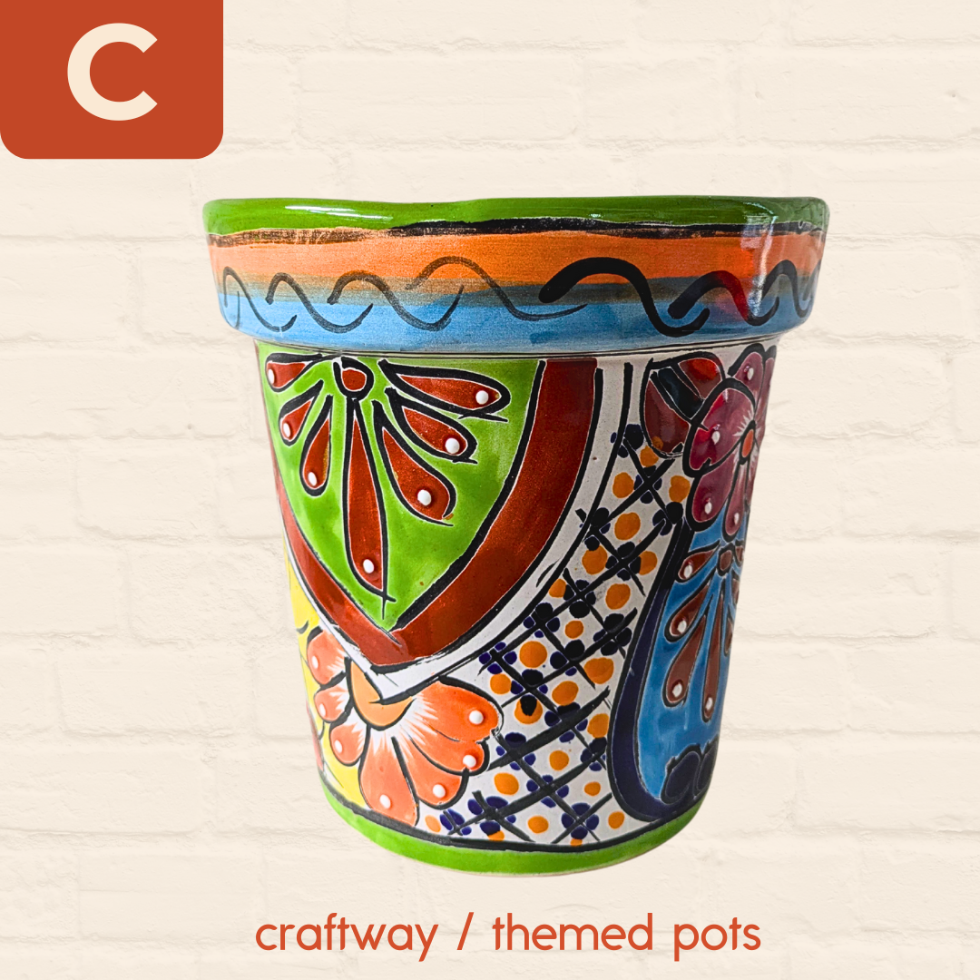 Mexican Talavera Classic Flower Pot